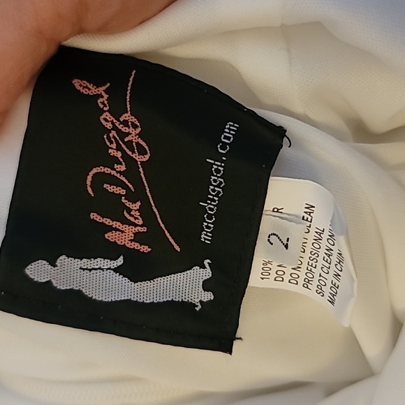 Mac Duggal, Sleeveless V-Neck Jersey‎ Gown, White, Size 2 - NWT - Picture 11 of 11